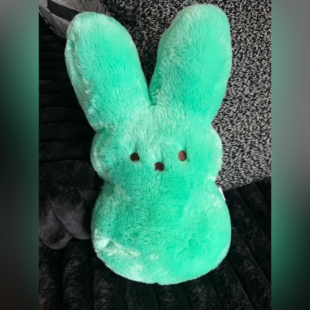 Peeps Green Stuffed 17” Bunny